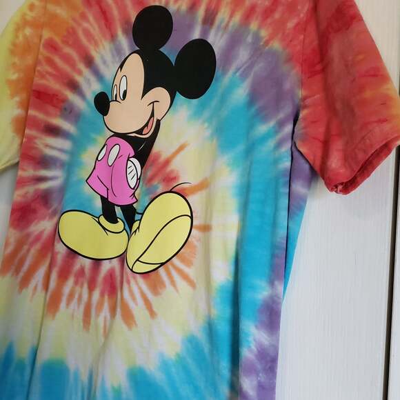 Disney Mickey Mouse Classic Vintage Tie-Dye T-Shirt Men Medium - Picture 3 of 7